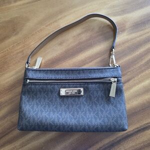 Michael Kors Brown Wristlet Hand Clutch Top Handle Bag Purse